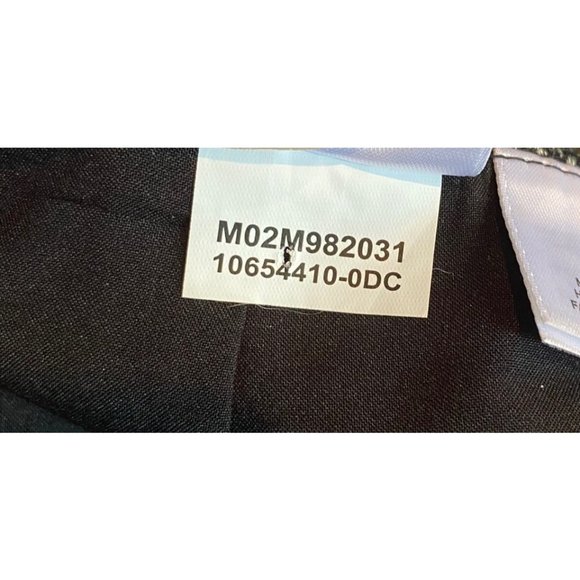 Anne Klein Asymmetrical Tweed Fringed Skirt Black Size 8 - Picture 4 of 8